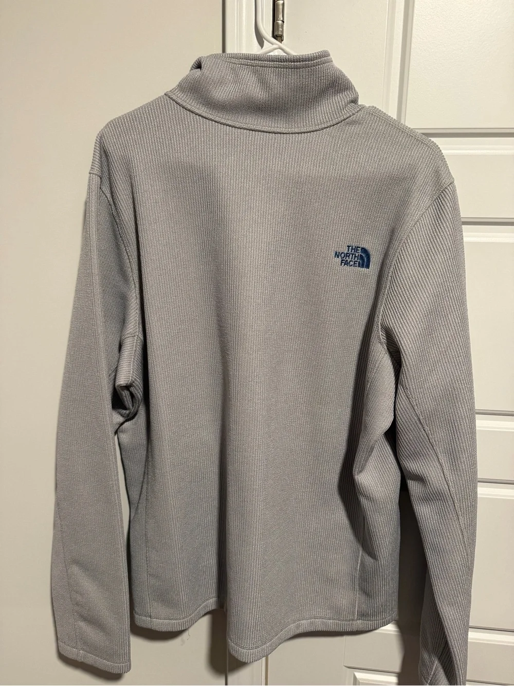The North Face Pale Gray Fleece Full-Zip Jacket